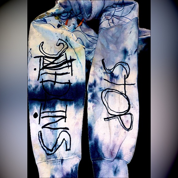 Hoody japanese ๐ stop snitching anime oversized xl (xxl) hoodie NWOT TIE dye - Picture 3 of 17